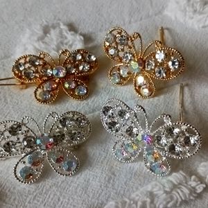 Butterfly shining ✨️ hair clips 2x1
